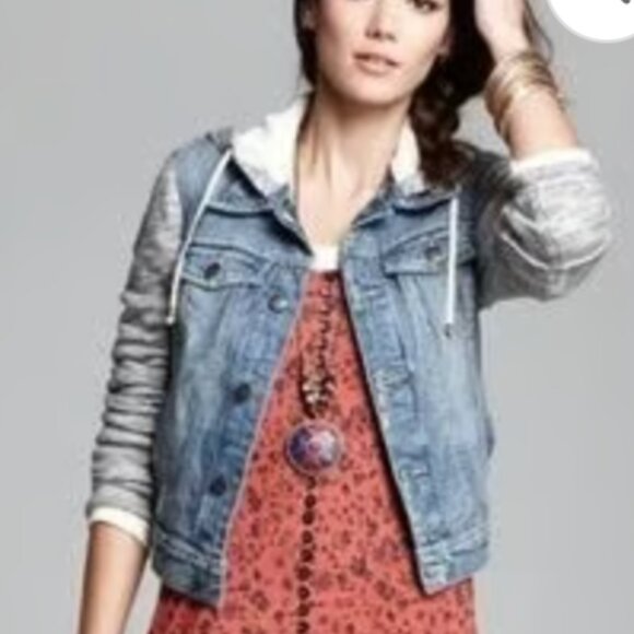 Free People denim knit jacket - Picture 9 of 12